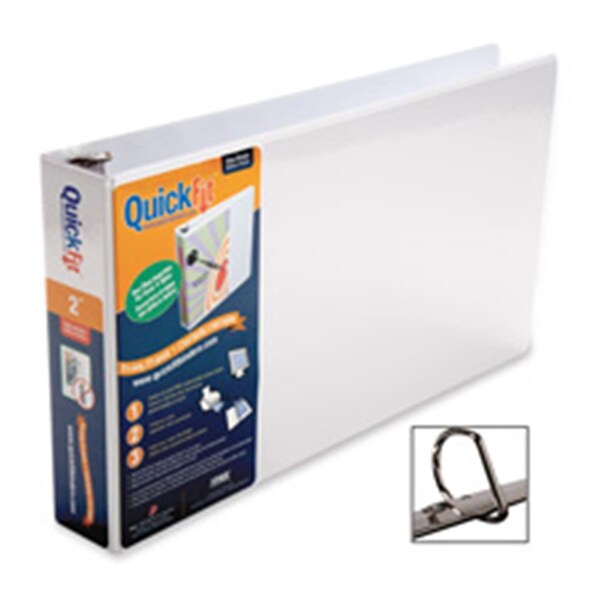 Stride - Inc. Ledger Binder- D-Ring- 3in. Capacity- 11-.50in.x20in.- White ST463375 - main